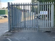 Radcliffe Steel Gate Damaged Repaired