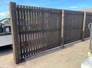 Timber Fence Storage Compound Bolton Hospital